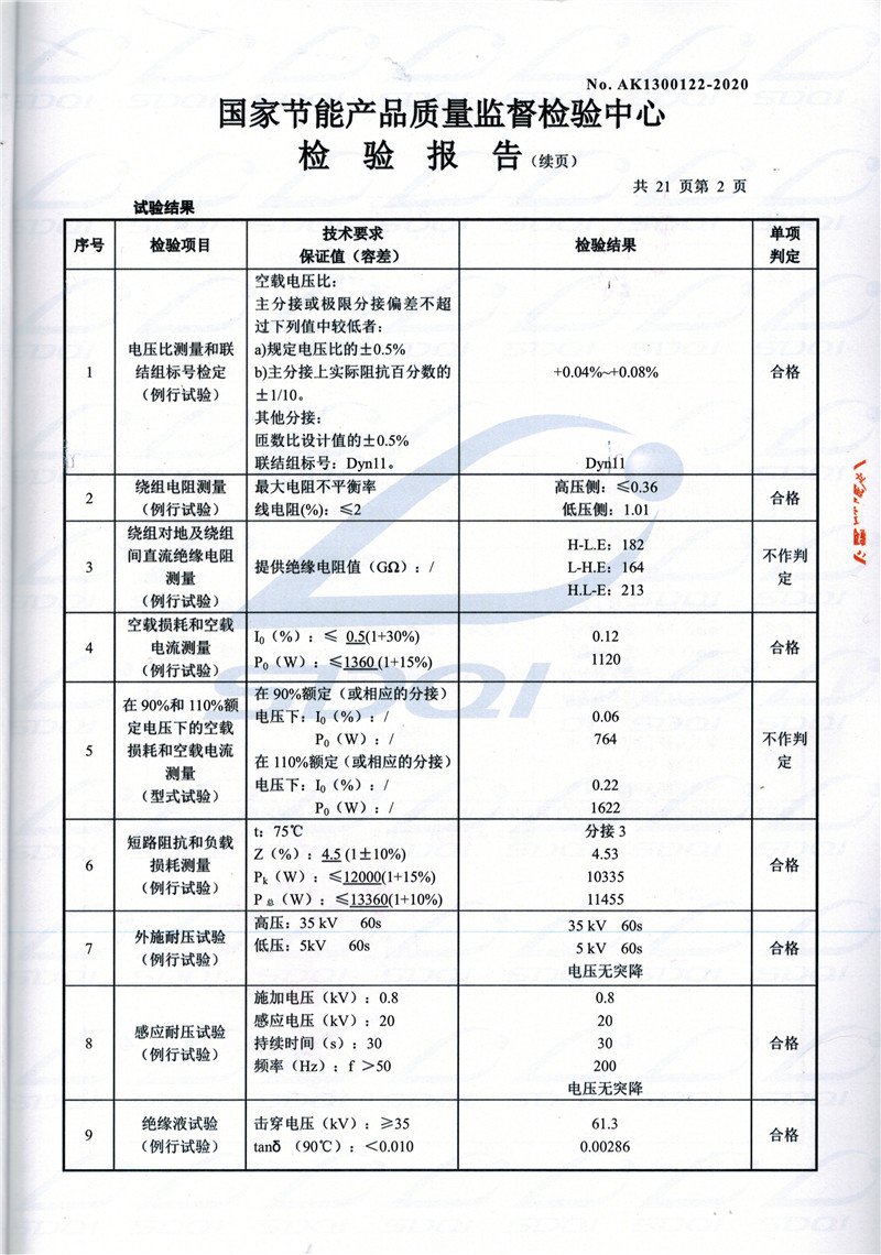 高低压试验报告-S11-1250商水商水商水油浸式变压器-2.jpg